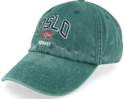 Oslo Norway Washed Green Dad Cap - Iconic