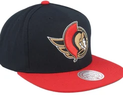 Ottawa Senators Team 2 Tone 2.0 Black/Red Snapback - Mitchell & Ness