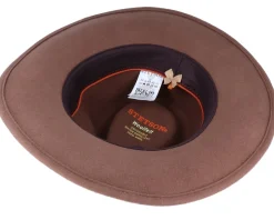 Outdoor Western Woolfelt 67 Brown Fedora - Stetson