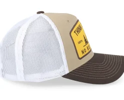 Outside Hooked Cap Khaki Trucker - SQRTN