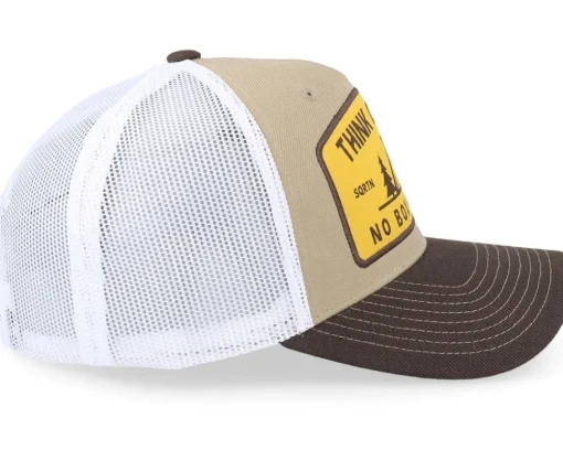 Outside Hooked Cap Khaki Trucker - SQRTN