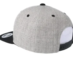 Over The Hills And Far Away Heather Grey Black Snapback - Bike Souls