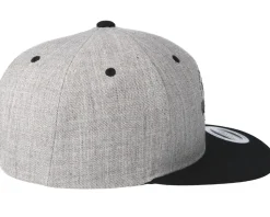 Over The Hills And Far Away Heather Grey Black Snapback - Bike Souls
