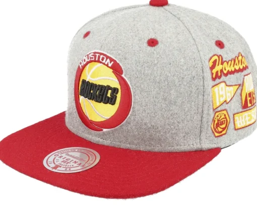 Own Brand Melton Patch Grey/Black Snapback - Mitchell & Ness