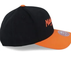 Own Brand Pinscript 2 Tone Pro Crown Black/Orange Adjustable - Mitchell & Ness