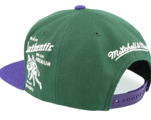 Own Brand Varsity Green/Purple Snapback - Mitchell & Ness