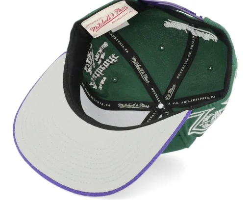 Own Brand Varsity Green/Purple Snapback - Mitchell & Ness