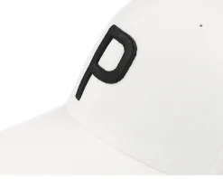 P Cap White Glow/Black Adjustable - Puma