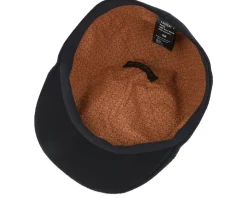 Paddy Wool Blend Black Flat Cap - Mayser