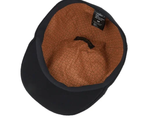 Paddy Wool Blend Black Flat Cap - Mayser