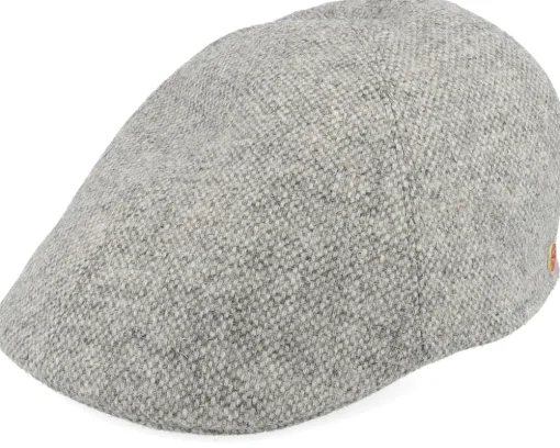 Paddy Wool Blend Black Flat Cap - Mayser