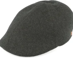 Paddy Wool Blend Black Flat Cap - Mayser