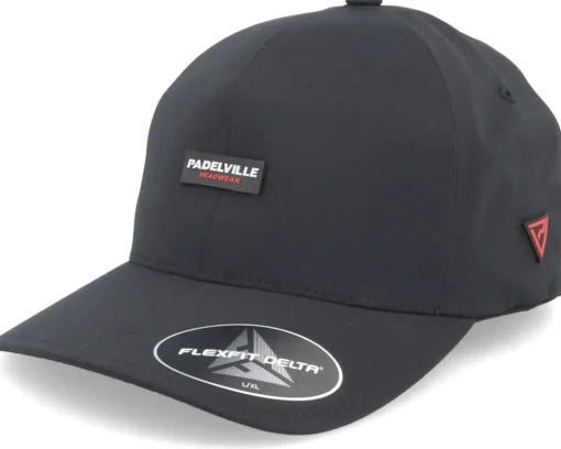 Padel Headwear Red Rubber Black Delta Flexfit - Padelville