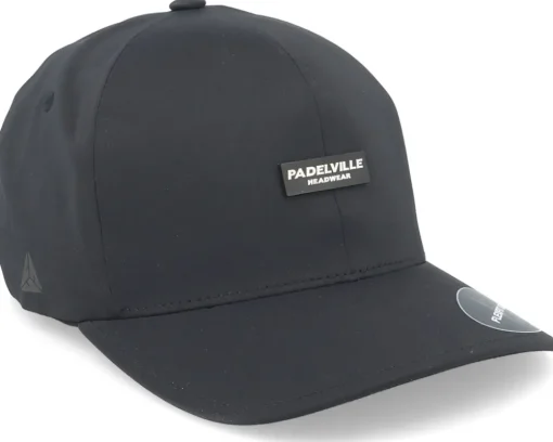 Padel Headwear White Rubber Black Delta Flexfit - Padelville