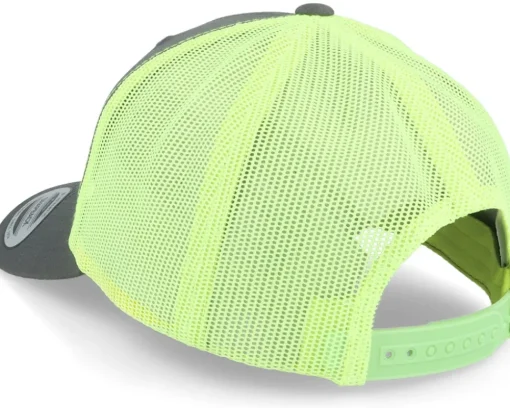 Padel Headwear White Rubber Charcoal/neon Trucker - Padelville