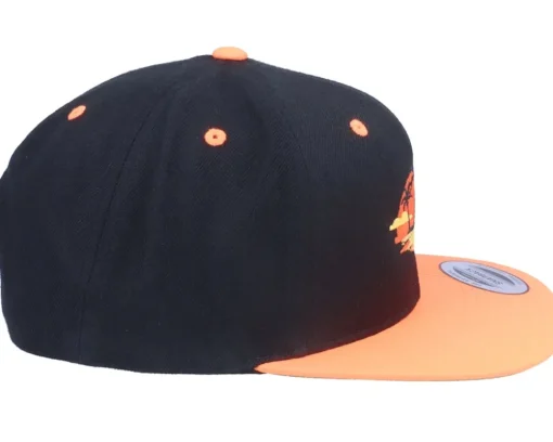 Palm Island Sunset Black/Orange Snapback - Iconic