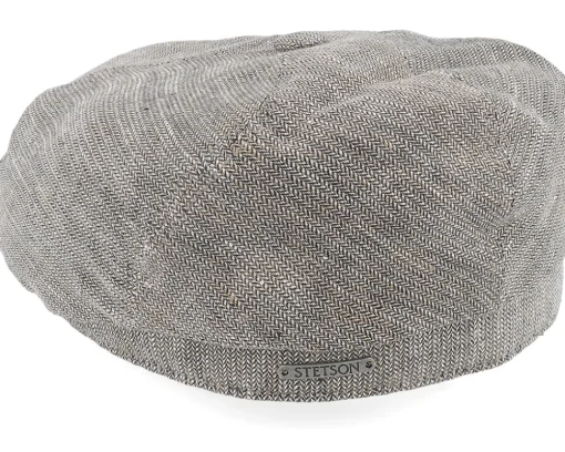 6-panel Cap Linen Brown/Beige Flat Cap - Stetson