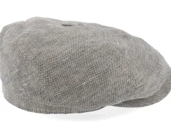 6-panel Cap Linen Brown/Beige Flat Cap - Stetson