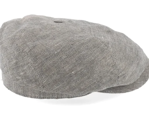 6-panel Cap Linen Brown/Beige Flat Cap - Stetson