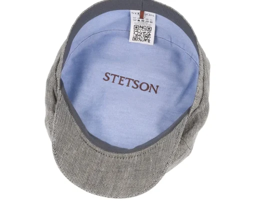 6-panel Cap Linen Brown/Beige Flat Cap - Stetson