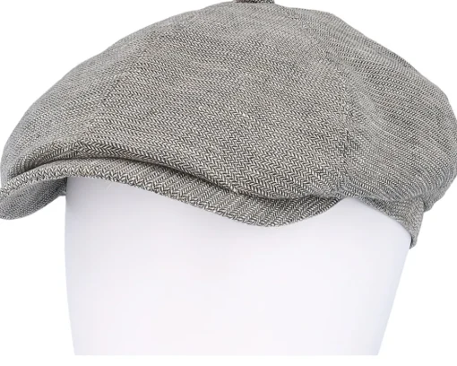 6-panel Cap Linen Brown/Beige Flat Cap - Stetson