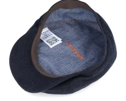 6-Panel Cap Virgin Wool/Cashmere Heather Black Flat Cap - Stetson