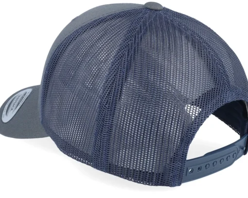 6-Panel Retro Trucker 2-Tone Charcoal/Navy Trucker - Yupoong