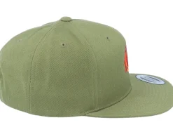Paper Alpha Lion Olive Snapback - Origami