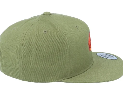Paper Alpha Lion Olive Snapback - Origami