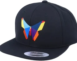 Paper Butterfly Black Snapback - Origami