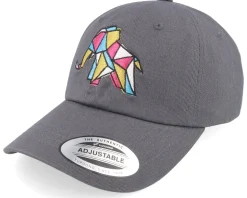 Paper Elephant Grey Dad Cap - Origami