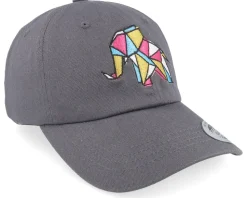 Paper Elephant Grey Dad Cap - Origami
