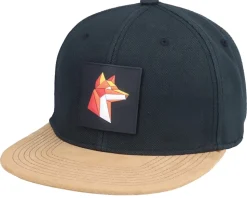 Paper Fox Patch Black/Suede Snapback - Iconic