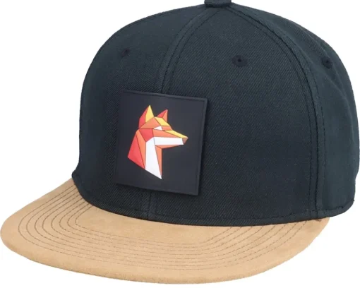 Paper Fox Patch Black/Suede Snapback - Iconic