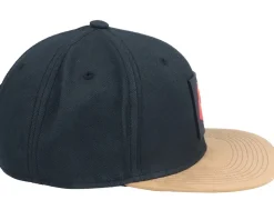 Paper Fox Patch Black/Suede Snapback - Iconic