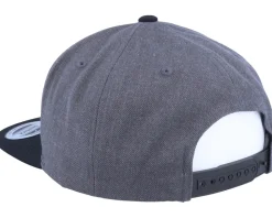 Paper Lion Charcoal/Black Snapback - Origami