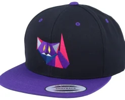 Paper Lucifer Cat Black/Purple Snapback - Origami