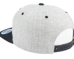 Paper Orca Heather Grey/Black Snapback - Origami