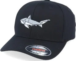 Paper Shark Black Flexfit - Origami
