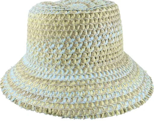 Paperbraid Mix Spacedye Lemon/Light Blue Bucket - Seeberger