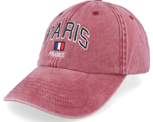 Paris France Washed Green Dad Cap - Iconic