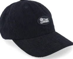 Parsons Low Profile Cap Black Corduroy Dad Cap - Brixton