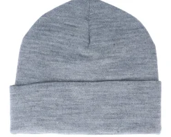 Patch Beanie Grey Marl Cuff - SikSilk