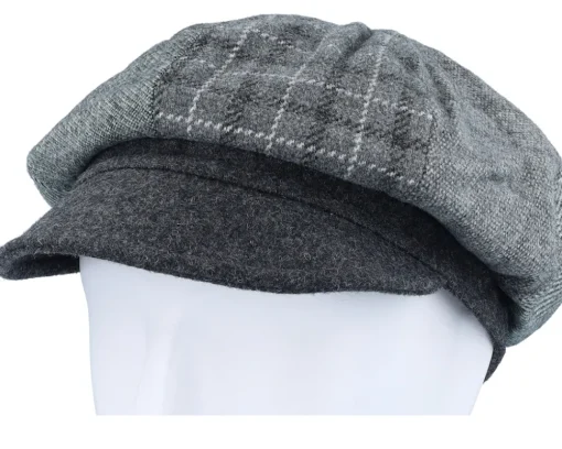 Patchwork Antracite Balloon Vega Cap - Seeberger