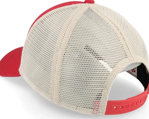 Pbc Strohs Valin Ivory/Red Trucker - American Needle