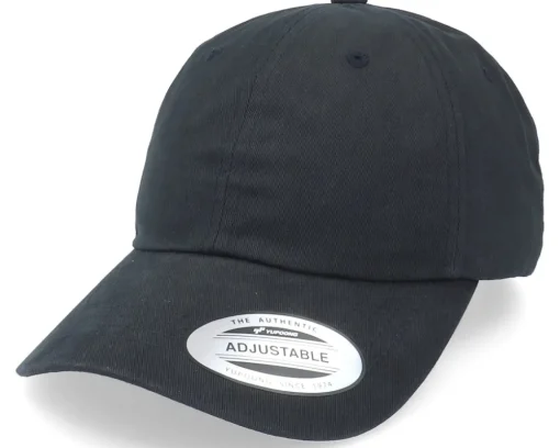 Peached Black Dad Cap - Yupoong