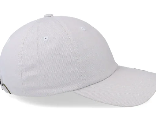 Peached Light Grey Dad Cap - Yupoong