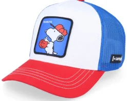 Peanuts Snoopy White/Blue/Red Trucker - Capslab