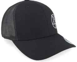 Pentagram Side Black Trucker - Iconic