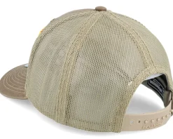 Perch 3d Logo 112wh Hawthorne Split Buck/Khaki A-Frame Trucker - Skillfish